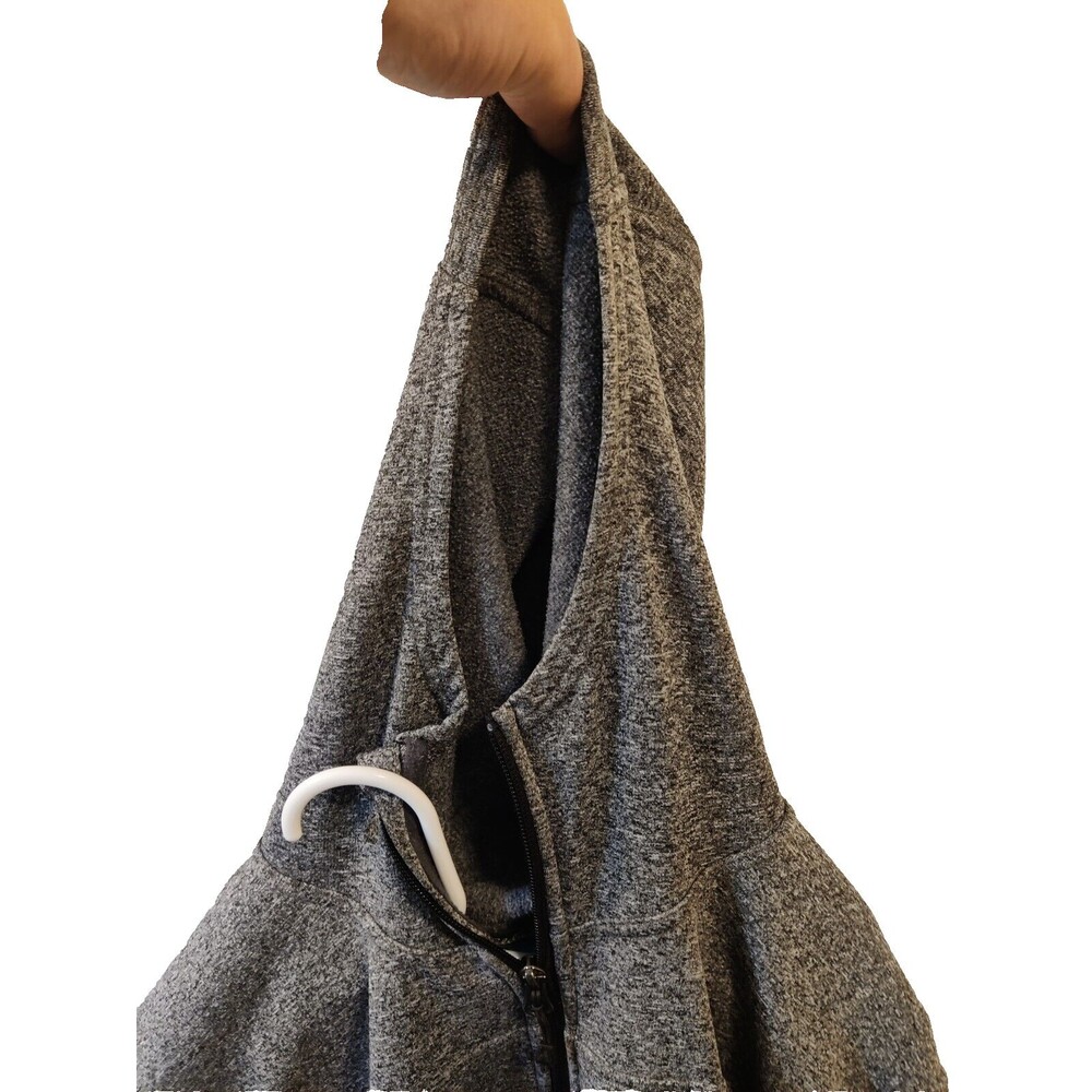 Eddie Bauer Women's XL Gray  Long Sleeve Zip Jacket Hoodie Pockets-Soft Jacket - Picture 3 of 10